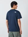 The North Face Easy Cotton Blend Regular Fit Short Sleeve Logo T-Shirt, Summit Navy