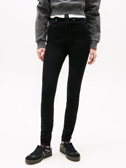 Tommy Hilfiger Sylvia High Rise Skinny Jeans, Black, Black