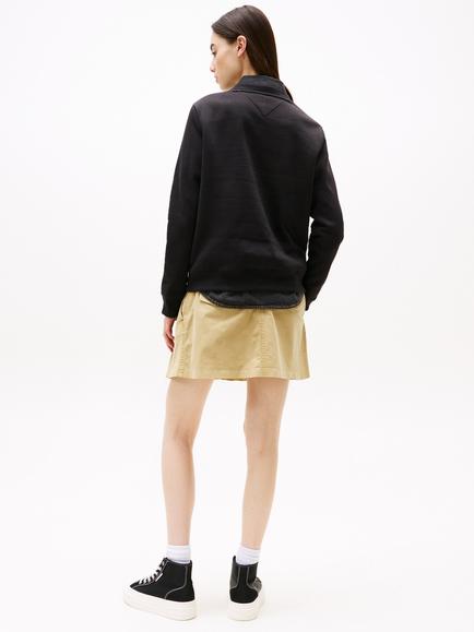 Tommy Hilfiger Tommy Jeans Flag Embroidered Fleece Sweatshirt - view 2, Black