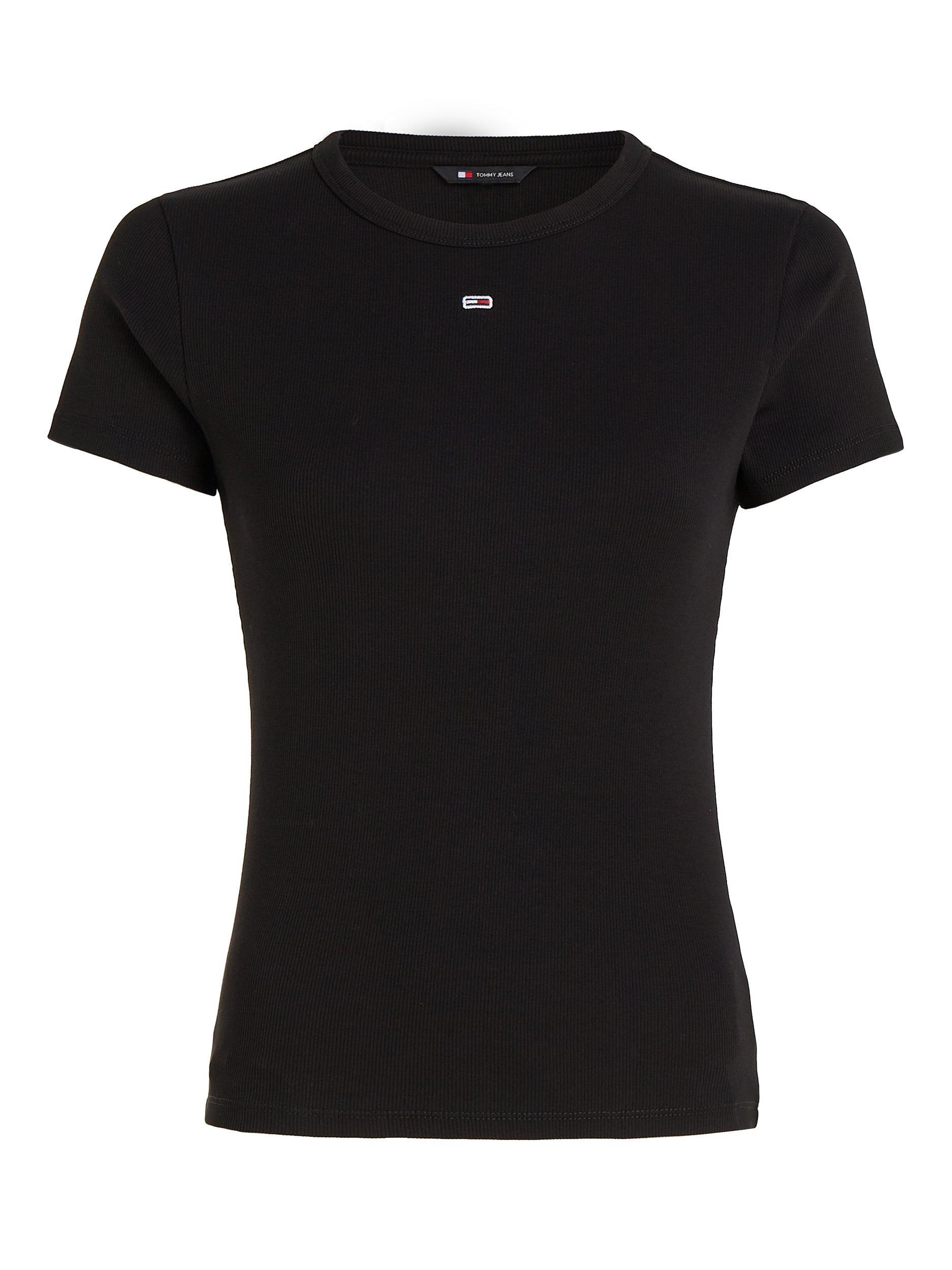 Product image 4 of 4, which shows Tommy Hilfiger Slim Fit Mini Logo T-Shirt, Black, XXS