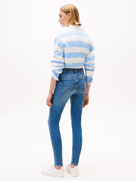 Tommy Hilfiger Nora Mid Rise Skinny Jeans - view 2, Faded Blue