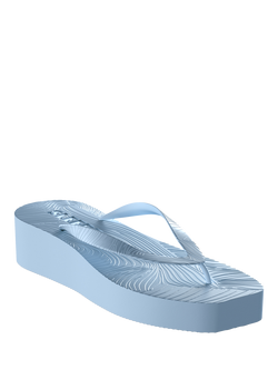 Sleepers High Platform Flip Flops, Angel Blue, Angel Blue