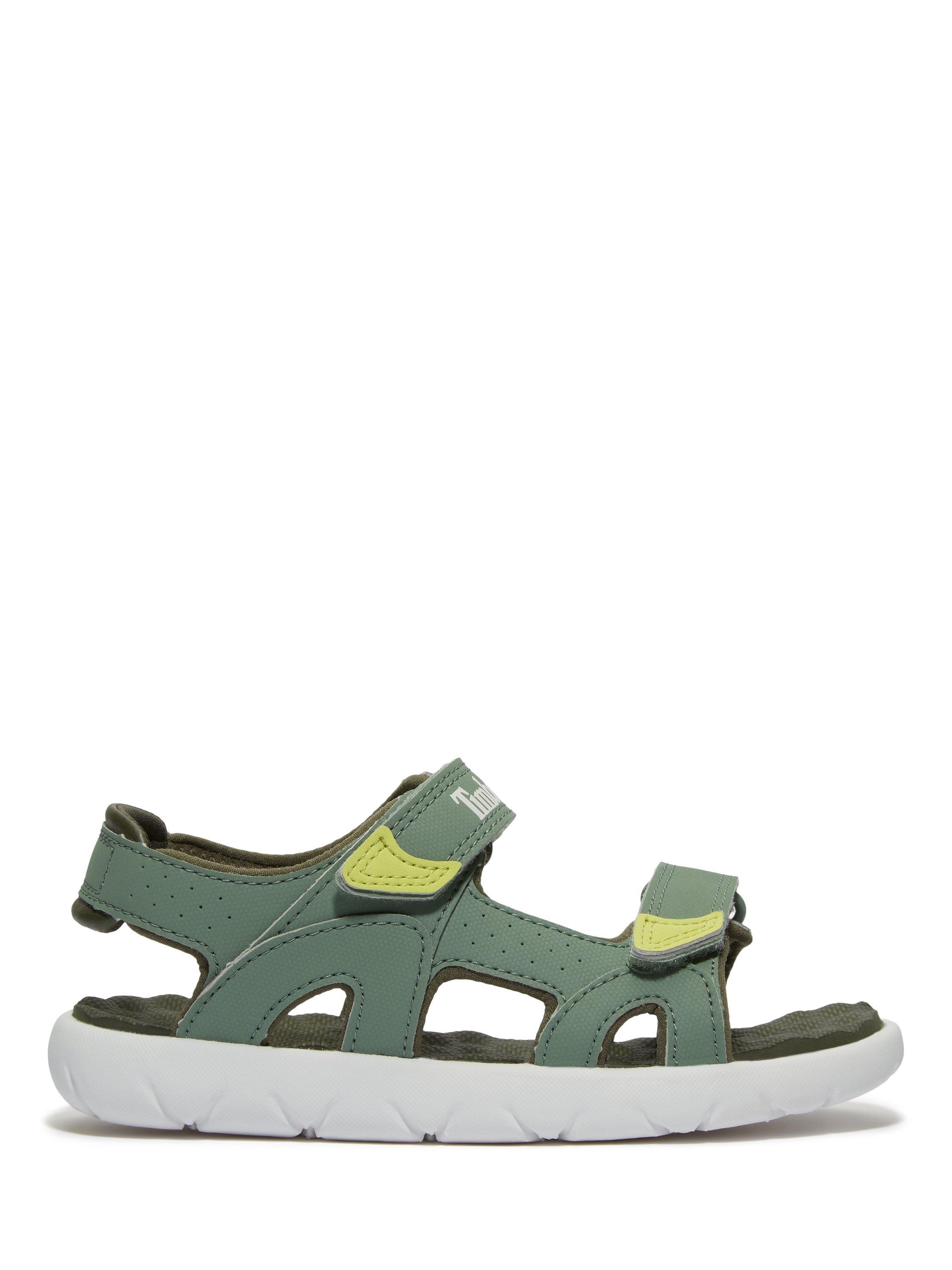 Product image 1 of 7, which shows Timberland Kids' Perkins Row Sandals, Green, EU23