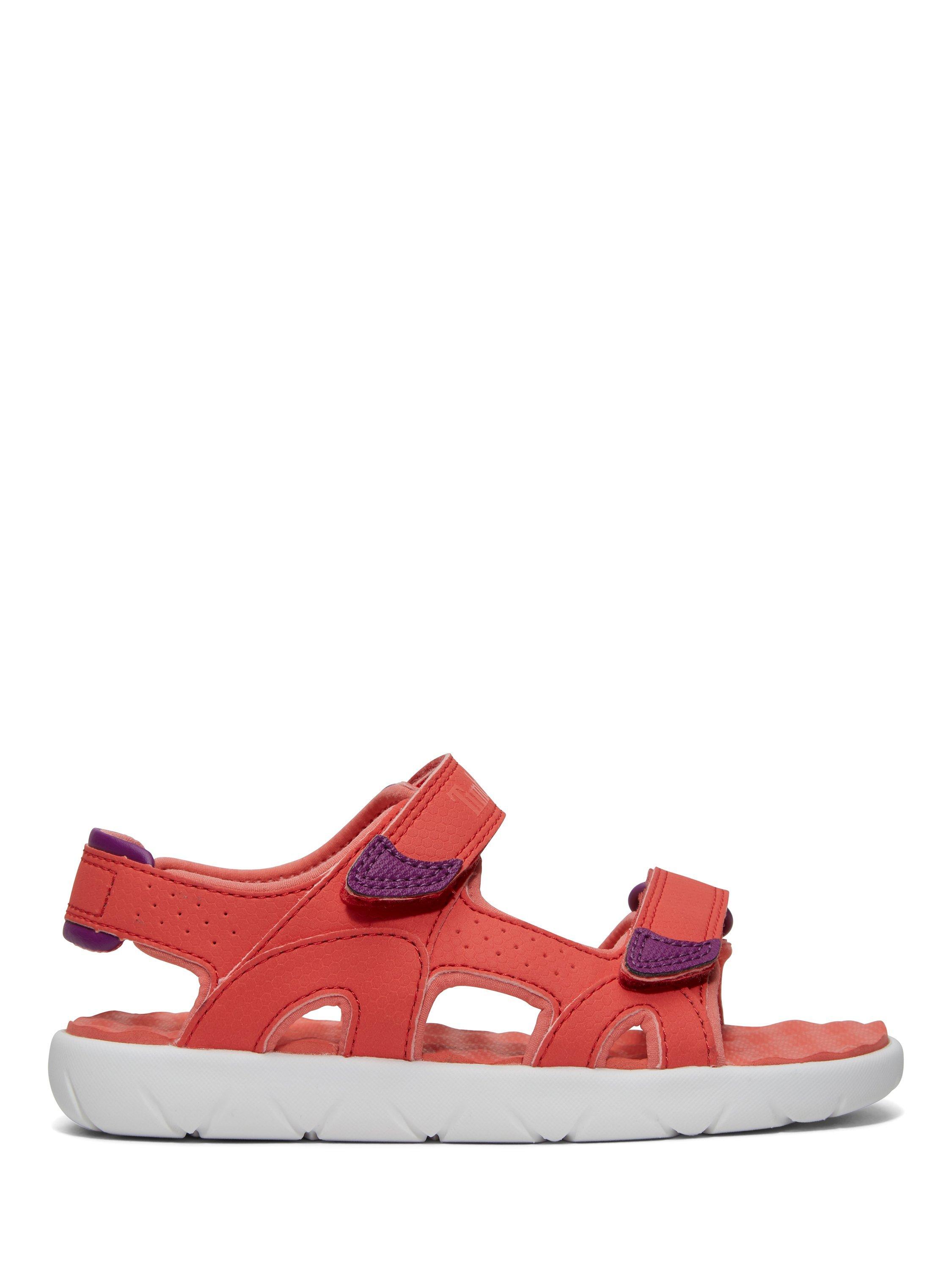 Product image 1 of 7, which shows Timberland Kids' Perkins Row Sandals, Dark Pink, EU23
