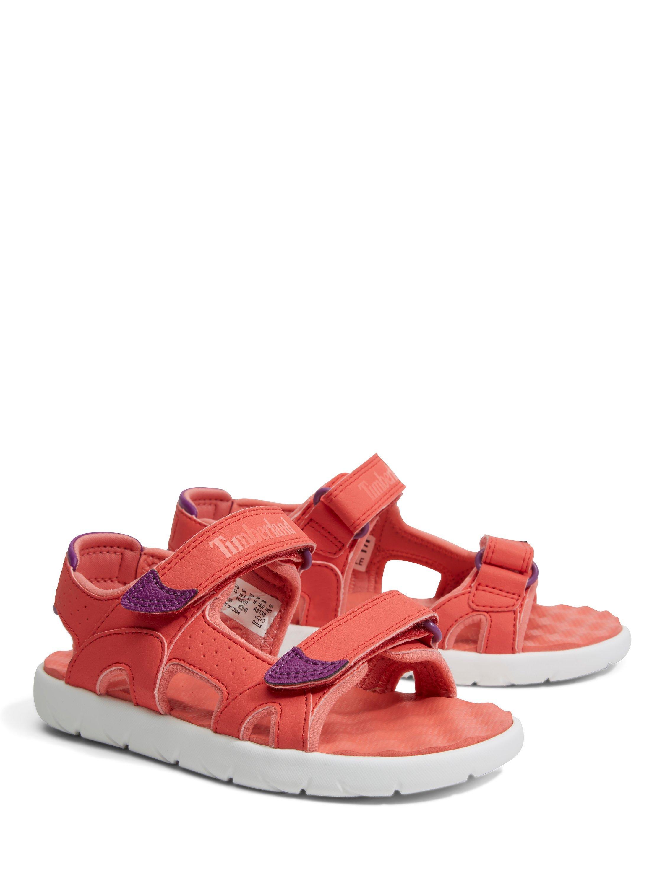 Product image 2 of 7, which shows Timberland Kids' Perkins Row Sandals, Dark Pink, EU23