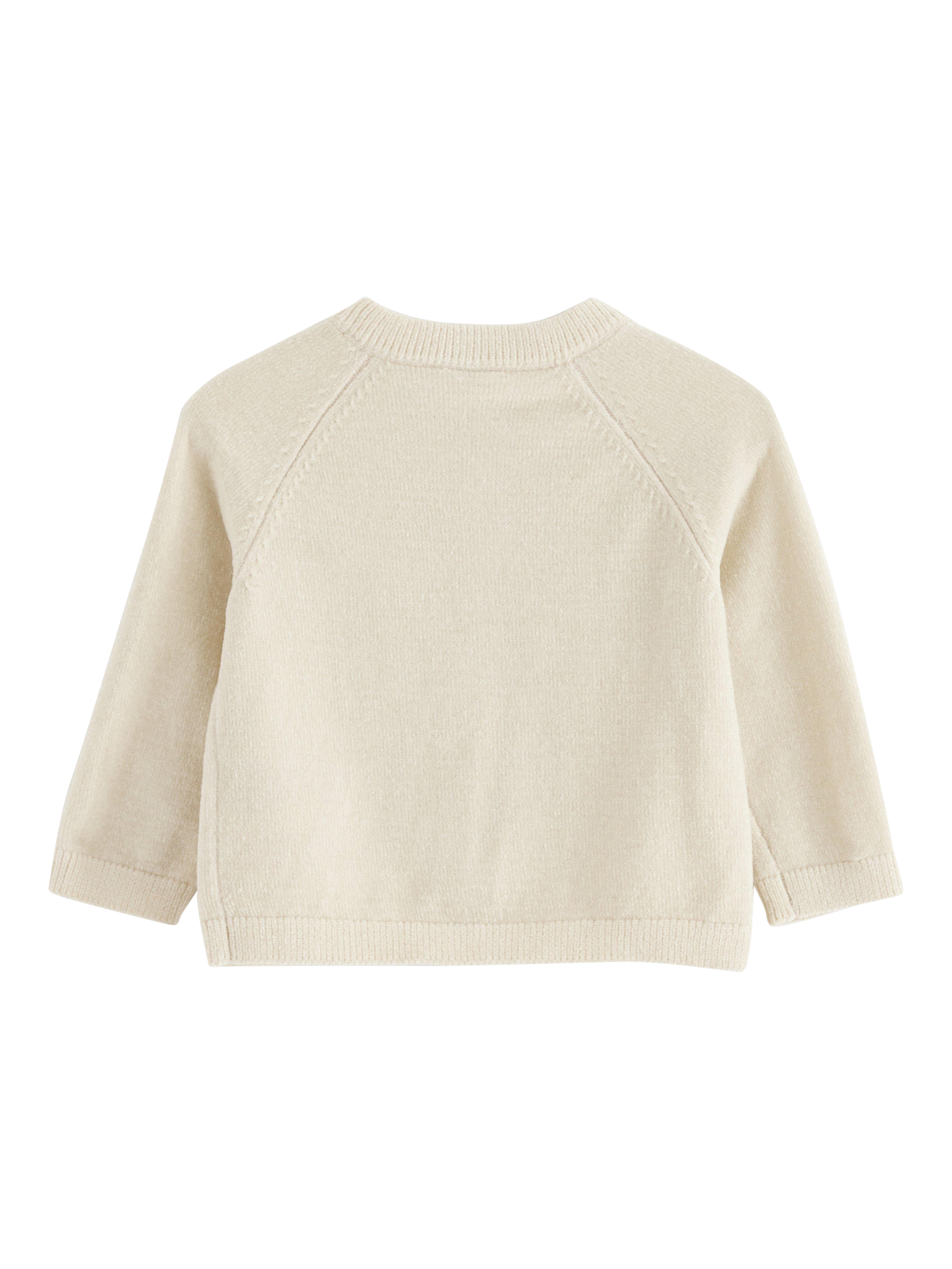 Product image 2 of 3, which shows Lindex Baby Newborn Cardigan, Cream, 1-2 months