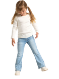 Lindex Kids' Freja Stretch Denim Jeans, Light Blue