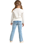 Lindex Kids' Freja Stretch Denim Jeans, Light Blue