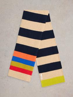 White Stuff Colour Block Scarf, Multi - view 2, Multi