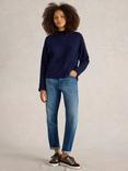 White Stuff Carli Lambswool Blend Jumper, Dark Navy