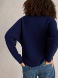 White Stuff Carli Lambswool Blend Jumper, Dark Navy