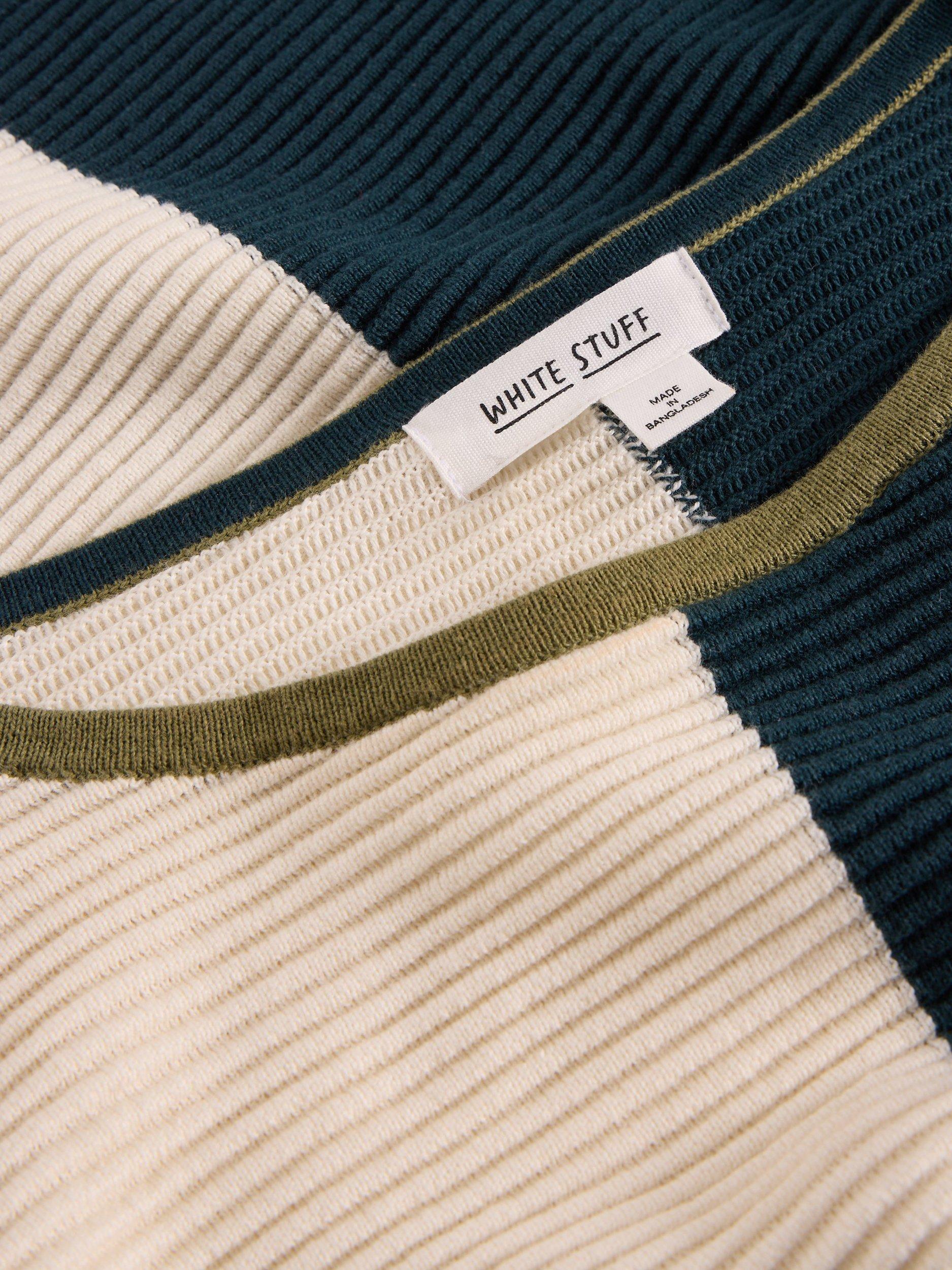 Product image 6 of 6, which shows White Stuff Jana Colour Block Organic Cotton Jumper, Multi, 6