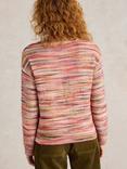 White Stuff Rosie Space Dye Jumper, Pink/Multi