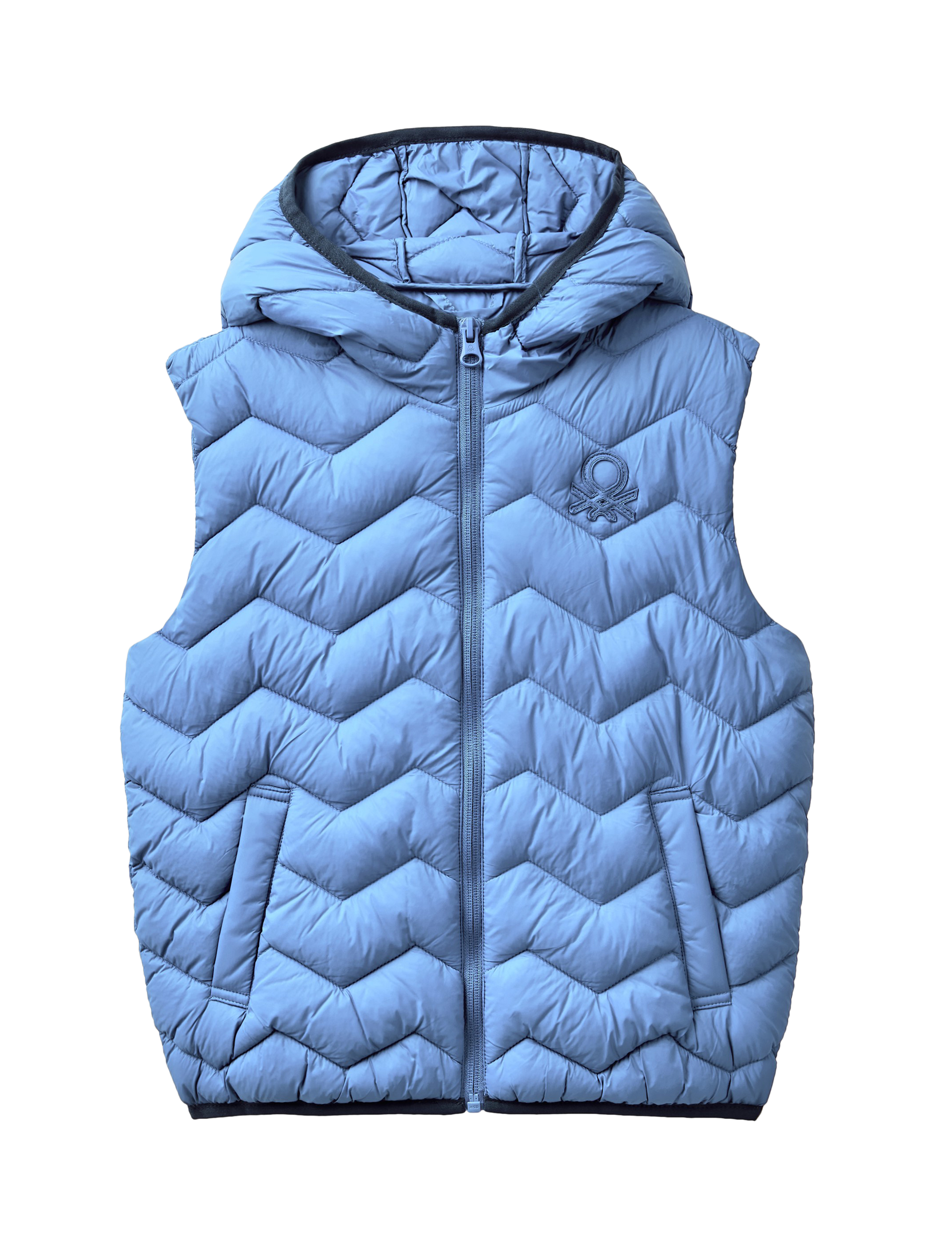 Benetton Kids' Junior Eco Padded Gilet, Sugar Paper