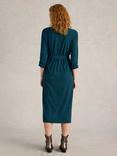 White Stuff Annie Sparkle Jersey Dress, Teal