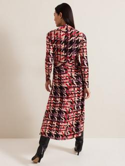 Phase Eight Harrie Abstract Dogtooth Maxi Dress, Multi - view 2, Multi