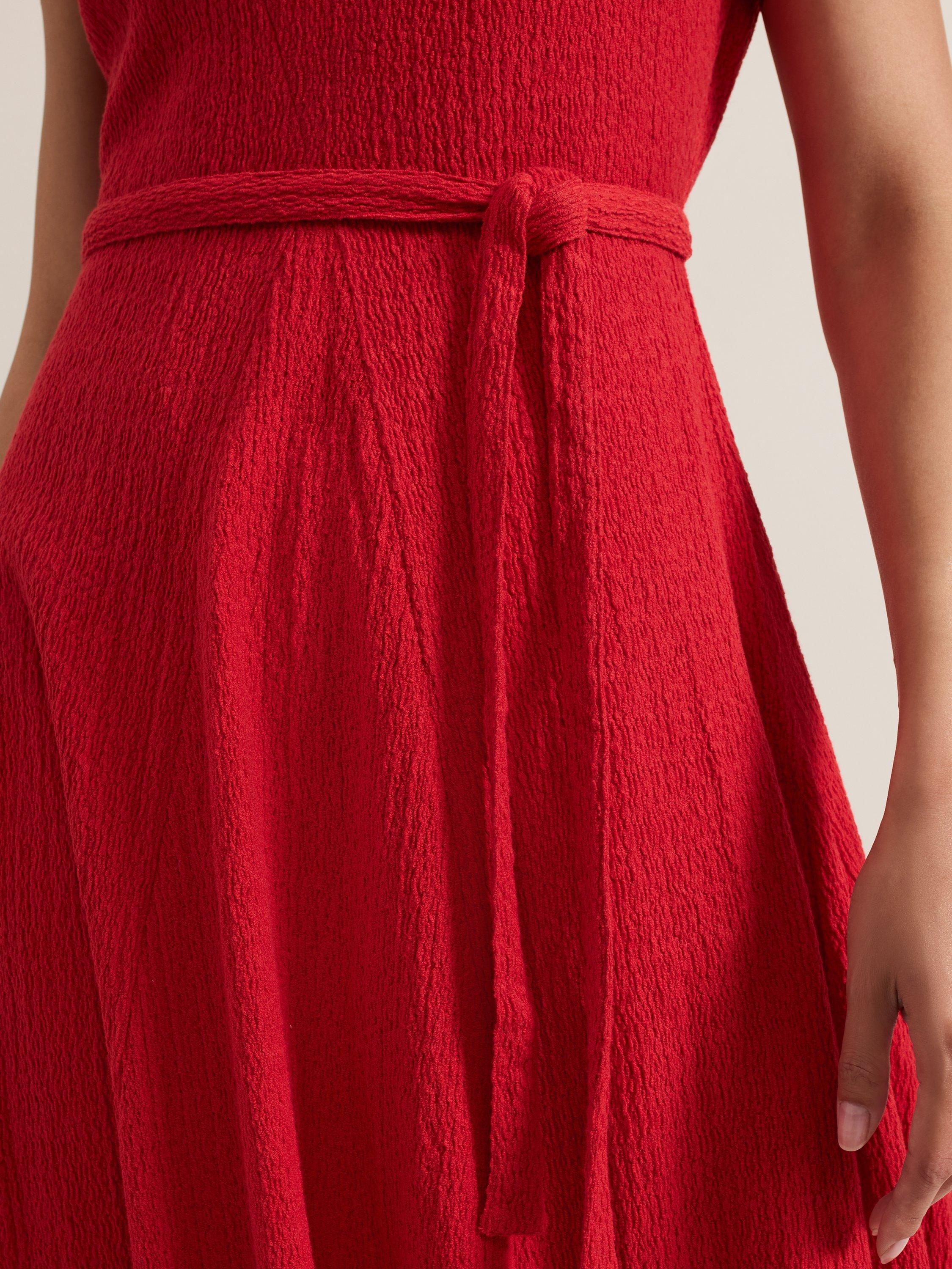 Product image 7 of 9, which shows Phase Eight Ofelia Sleeveless Dress, Red, 18