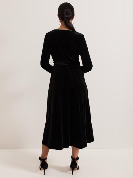 Phase Eight Petite Julia Dress, Black - view 2, Black