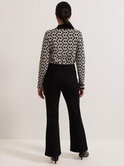 Phase Eight Petite Olivia Bootcut Jeans - view 2, Black