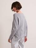 Phase Eight Sofia Asymmetric Hem Jumper, Silver