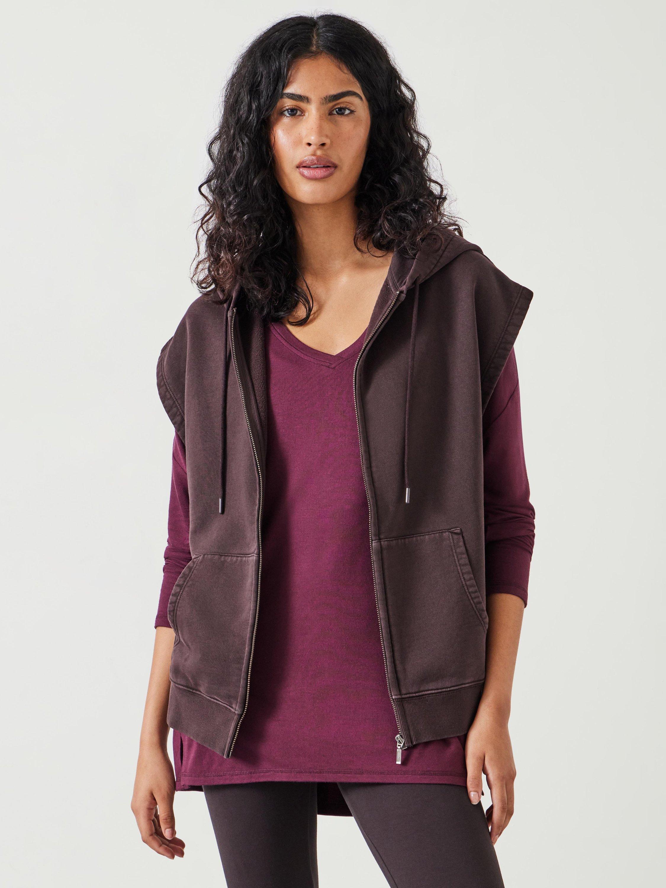 HUSH Sarah Short Sleeve Hoodie Chocolate