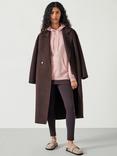 HUSH Shay Oversized Heavyweight Hoodie, Dusty Pink