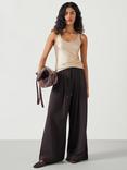 HUSH Alyssa Metallic Top, Gold