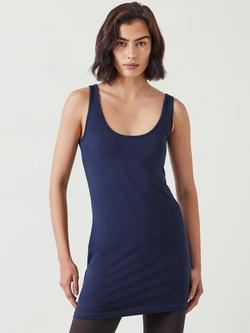 HUSH Marcy Longline Tank Top, Navy