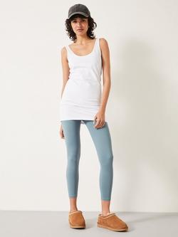 HUSH Marcy Longline Tank Top, White