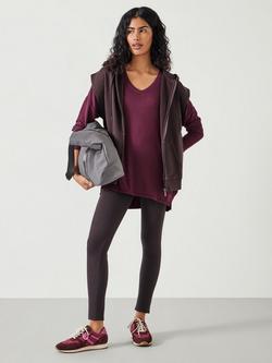HUSH Essential Leggings - view 2, Chocolate Plum