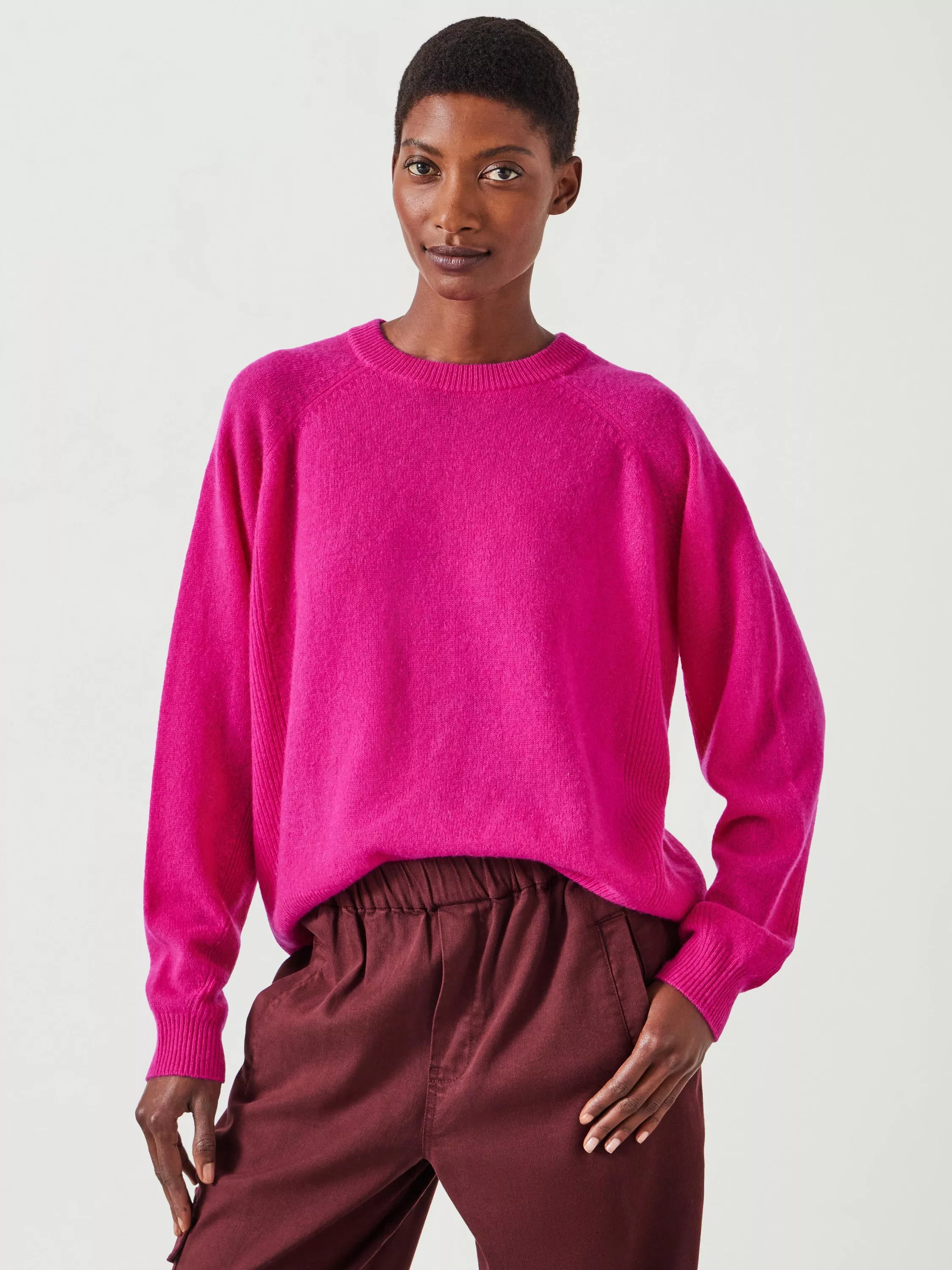 Pink long sleeve sweater best sale