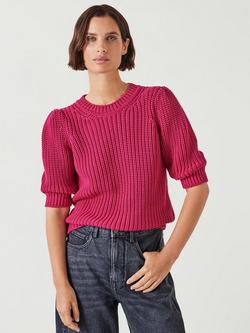HUSH Jessie Chunky Rib Top, Pink