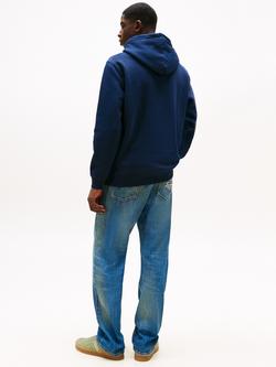 Tommy Jeans Linear Logo Embroidery Kangaroo Pocket Hoody - view 2, Dark Navy