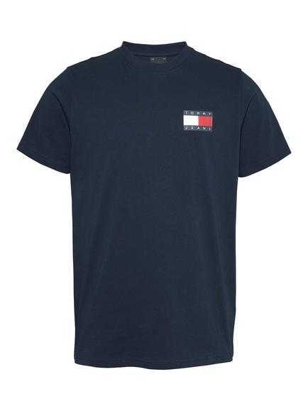 Tommy Jeans Tommy Badge Slim T-Shirt, Dark Navy