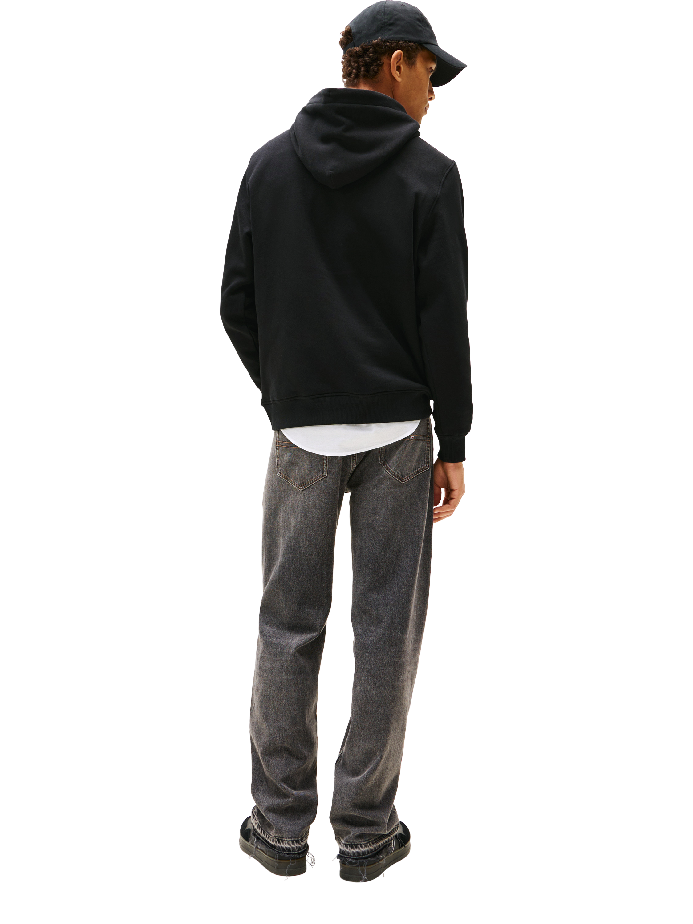 Product image 2 of 6, which shows Tommy Jeans Cotton Blend Hoodie, Black, XS