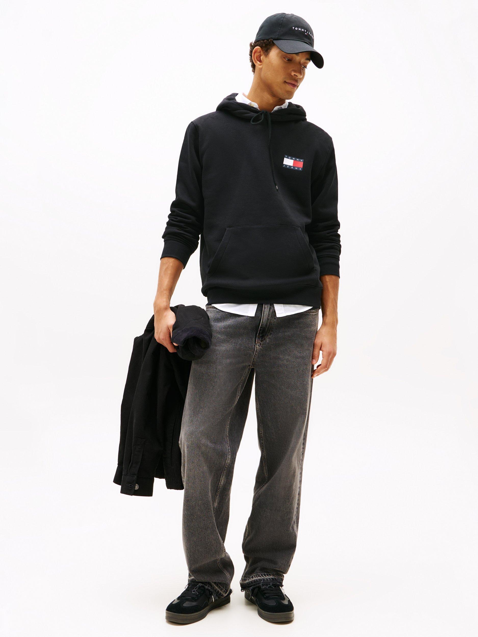 Product image 3 of 6, which shows Tommy Jeans Cotton Blend Hoodie, Black, XS