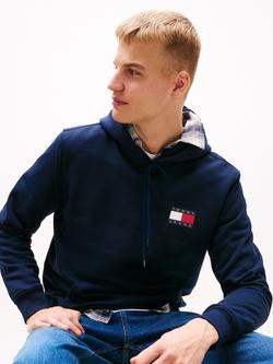Tommy Jeans Tommy Badge Terry Fleece Hoodie - view 2, Dark Night Navy