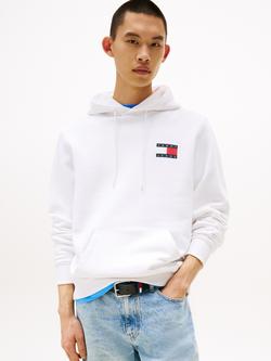 Tommy Jeans Tommy Badge Terry Fleece Hoodie, White