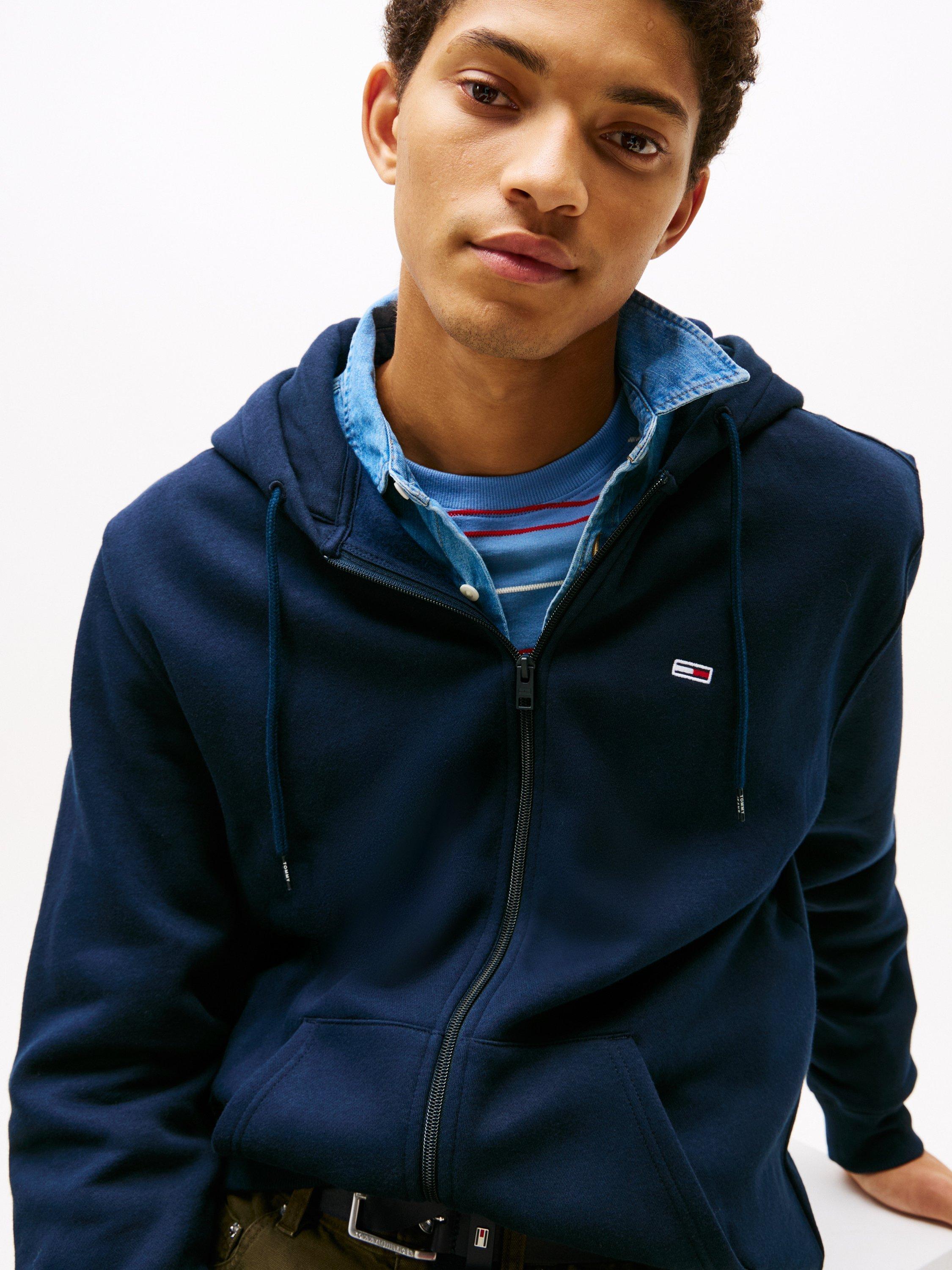 Product image 3 of 3, which shows Tommy Jeans Cotton Blend Hoodie, Dark Night Navy, XS