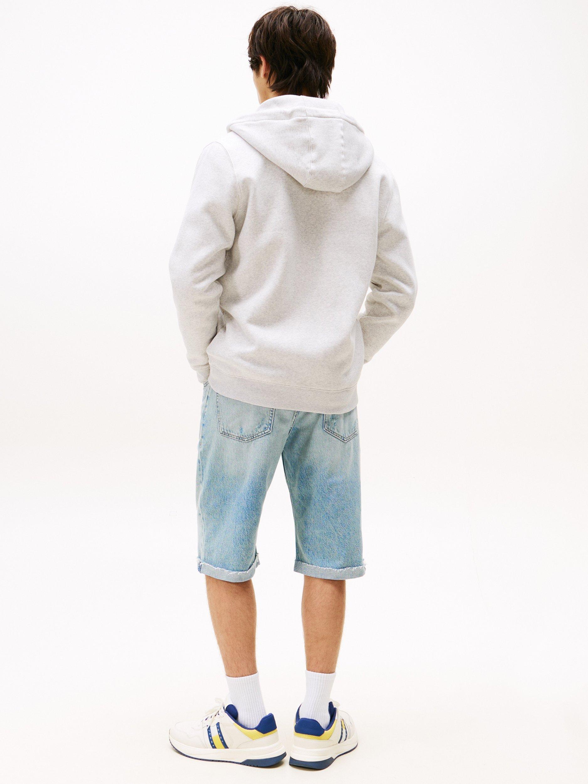 Product image 2 of 3, which shows Tommy Jeans Cotton Blend Hoodie, Silver Grey Heather, XS