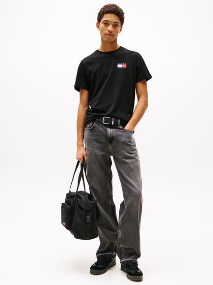Tommy Jeans Tommy Badge Slim T-Shirt, Black