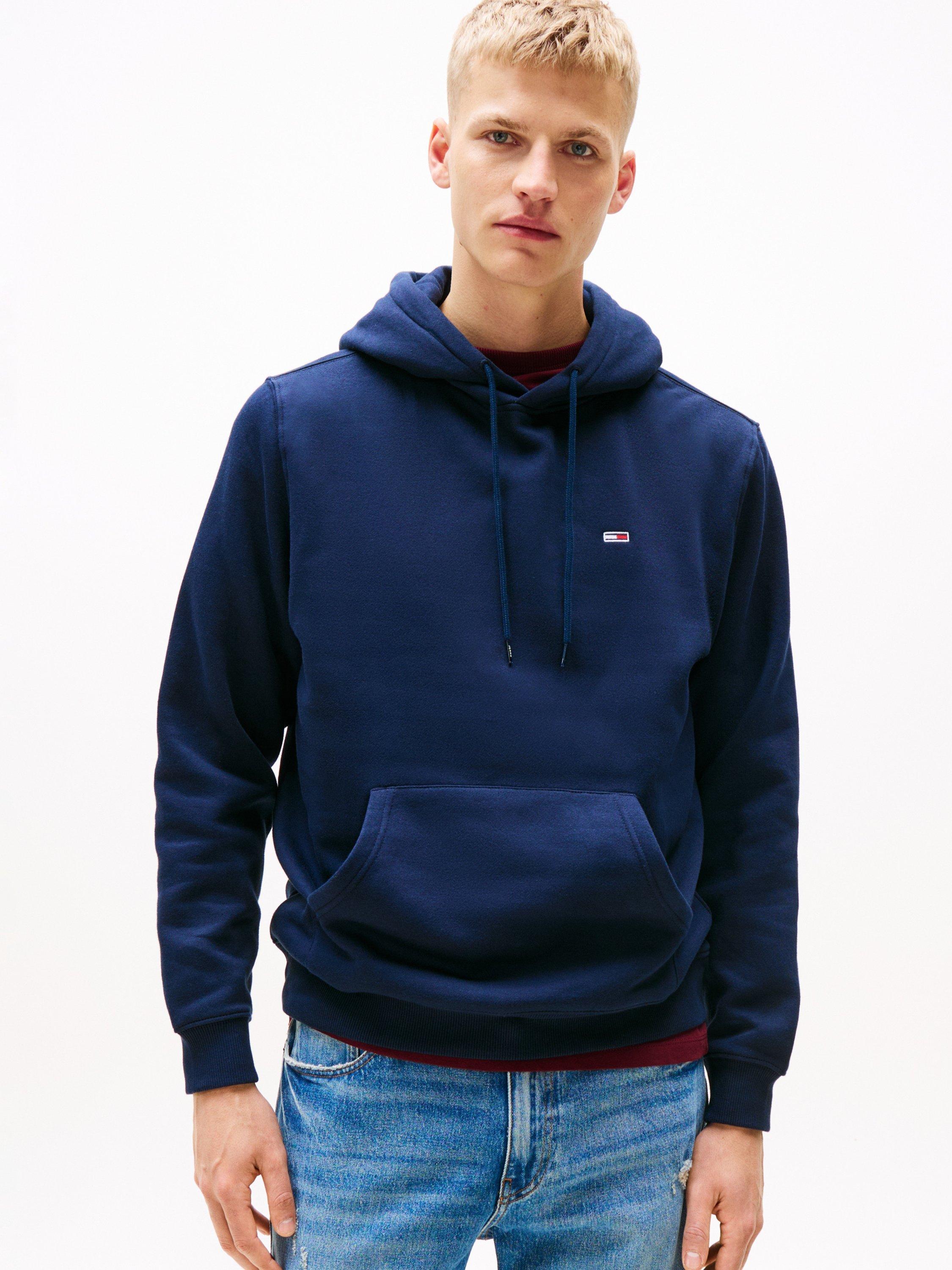 Product image 1 of 3, which shows Tommy Hilfiger Tommy Jeans Cotton Blend Hoodie, Dark Night Navy, XS