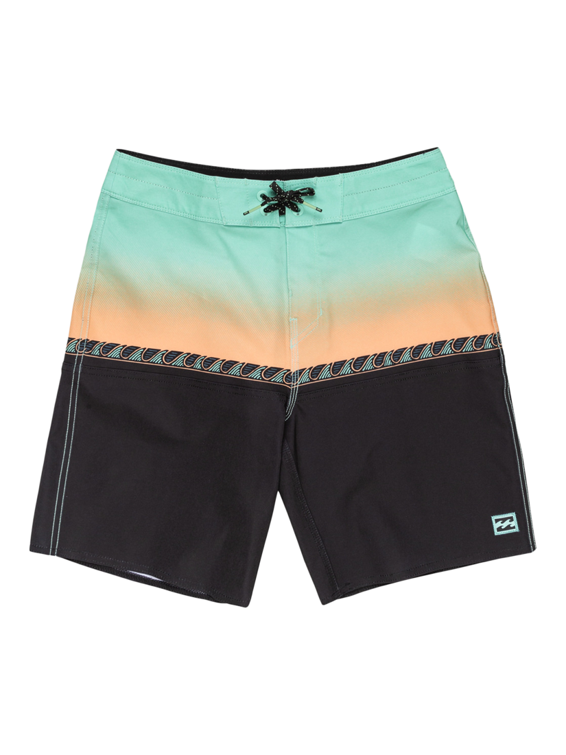 Product image 1 of 2, which shows Billabong Kids' Fifty50 Pro Swim Shorts, Black, 8 years