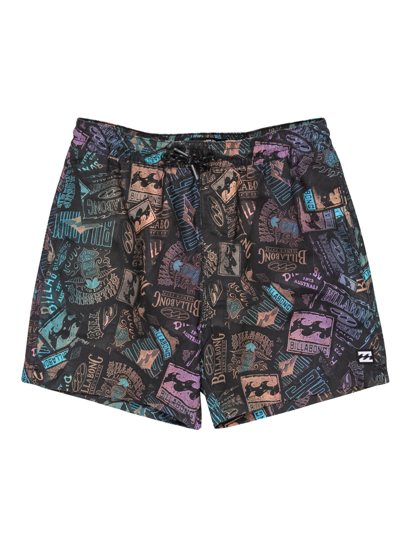 Product image 1 of 2, which shows Billabong Kids' Vacay Swim Shorts, Black, 10 years