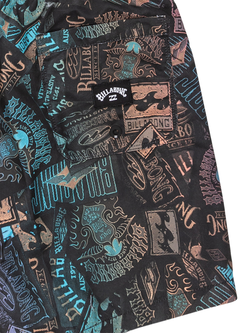 Product image 2 of 2, which shows Billabong Kids' Vacay Swim Shorts, Black, 10 years