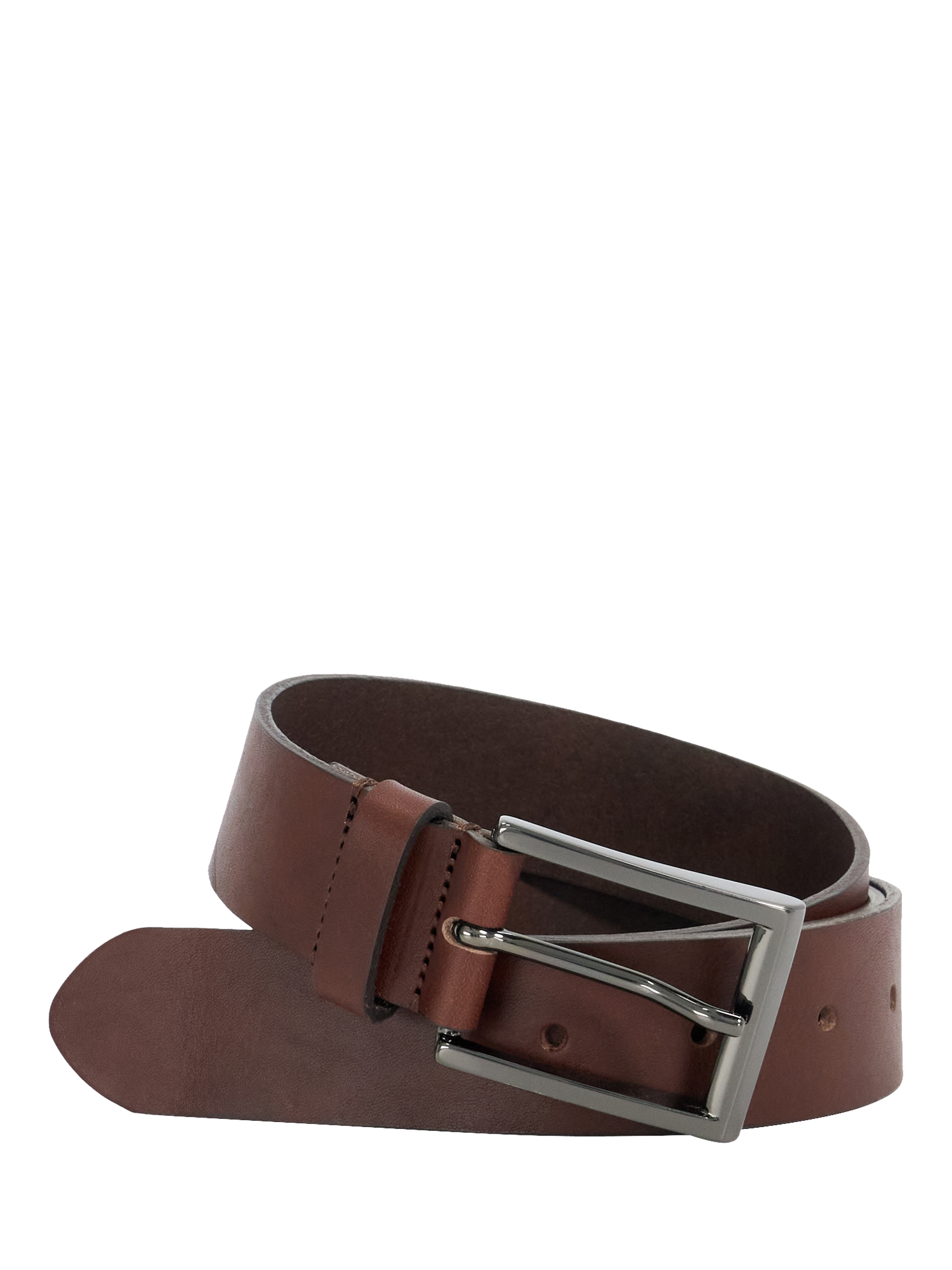 Product image 1 of 5, which shows Dune Odessans Leather Belt, Brown-leather, S