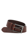 Dune Odessans Leather Belt, Brown-leather