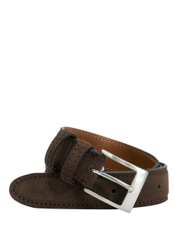 Dune London Osdlt Suede Belt, Brown-suede