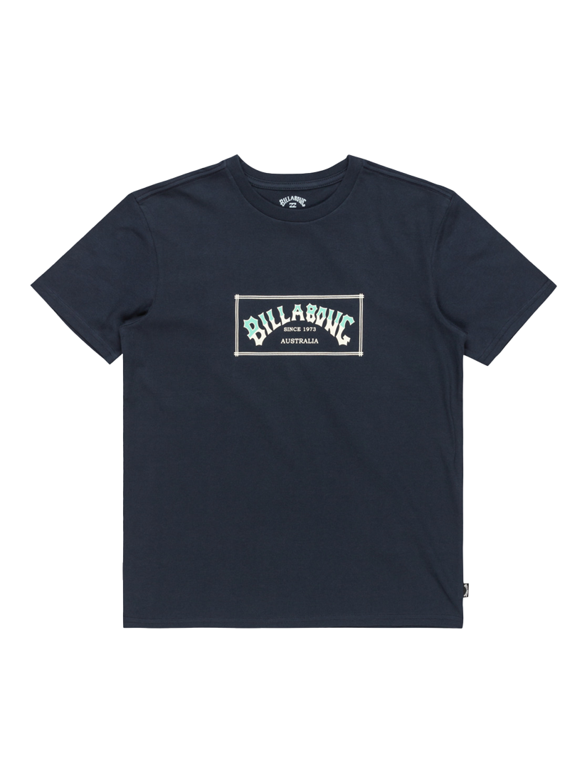 Product image 1 of 2, which shows Billabong Kids' Arch Cotton T-Shirt, Navy, 8 years