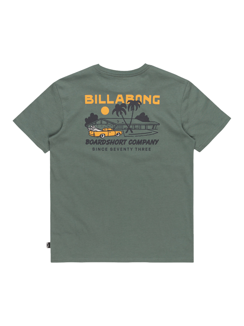 Product image 2 of 2, which shows Billabong Kids' Cotton Palm Springs Short Sleeve T-Shirt, Dark Slate, 10 years